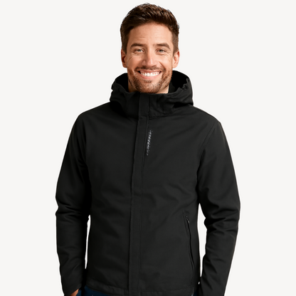 Elarova | Wasserabweisender Kapuzenpullover mit Reißverschluss für Herren