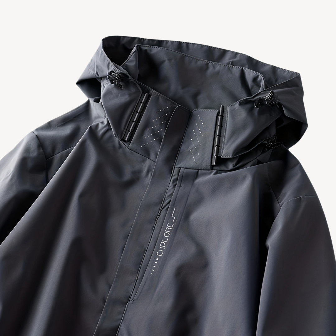 Elarova | Wasserabweisender Kapuzenpullover mit Reißverschluss für Herren