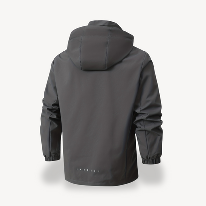 Elarova | Wasserabweisender Kapuzenpullover mit Reißverschluss für Herren