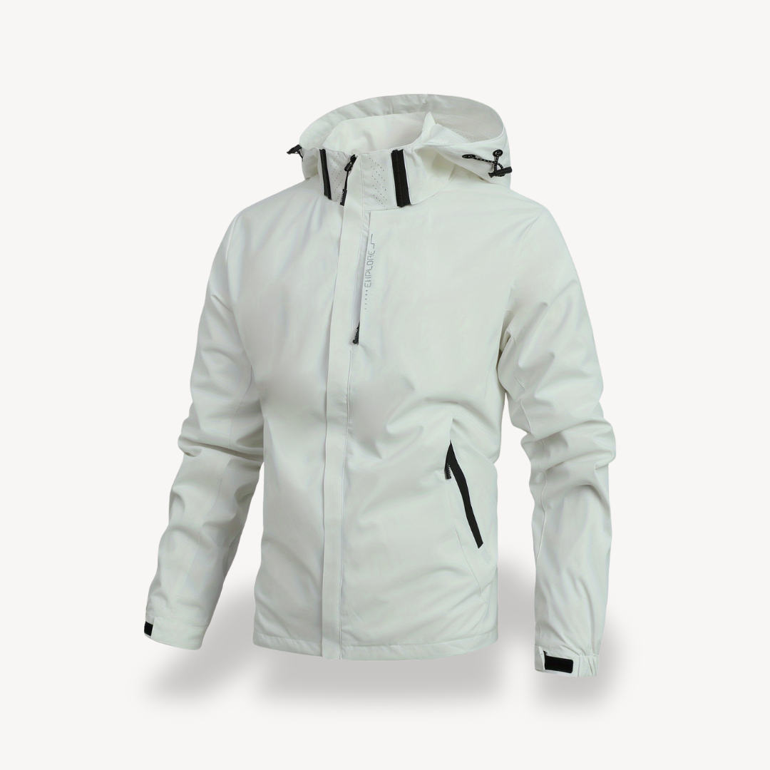 Elarova | Wasserabweisender Kapuzenpullover mit Reißverschluss für Herren