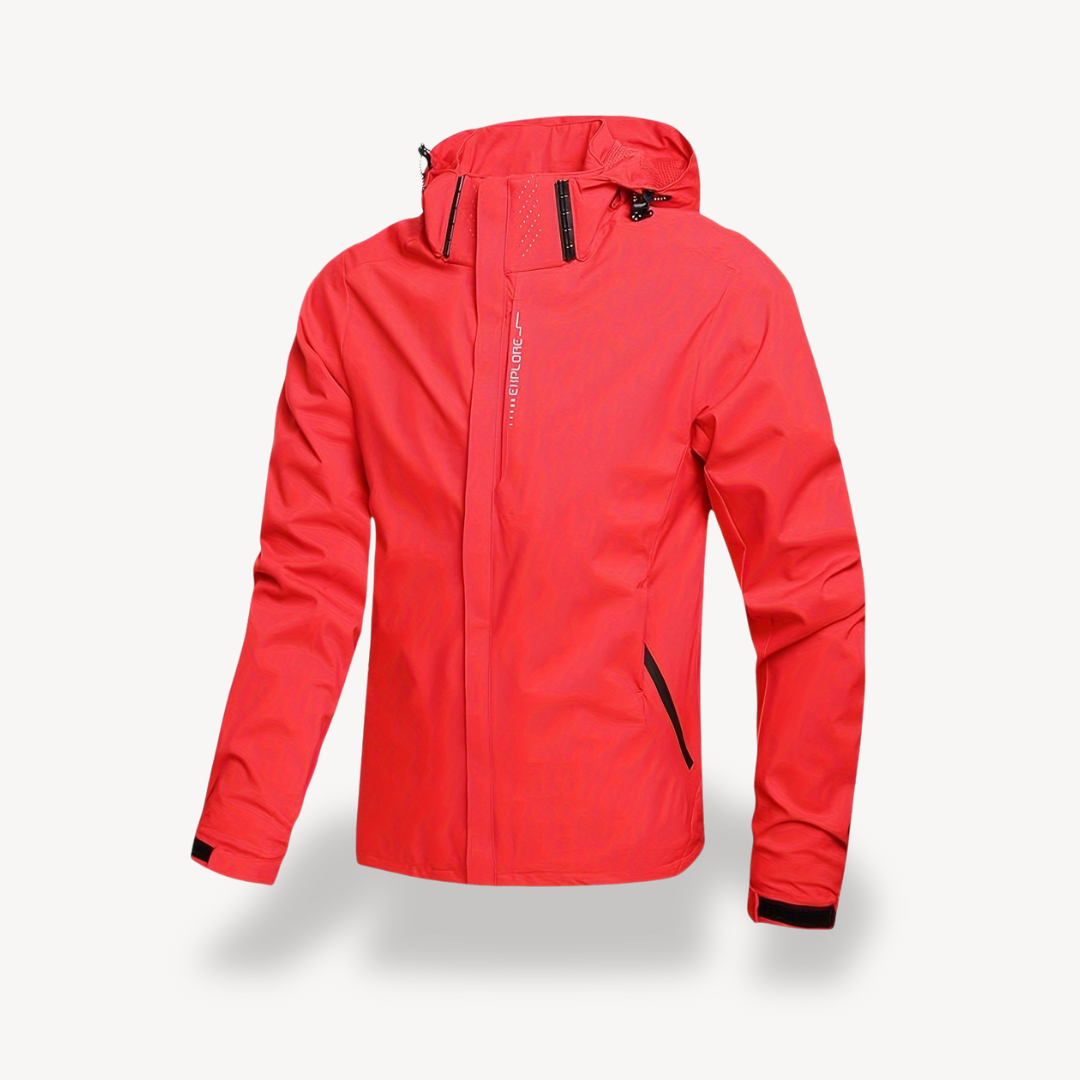 Elarova | Wasserabweisender Kapuzenpullover mit Reißverschluss für Herren