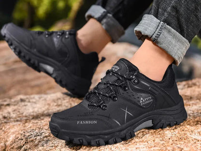 Elarova | Wasserdicht Vegan Leder Trekkingschuhe Herrenschuhe
