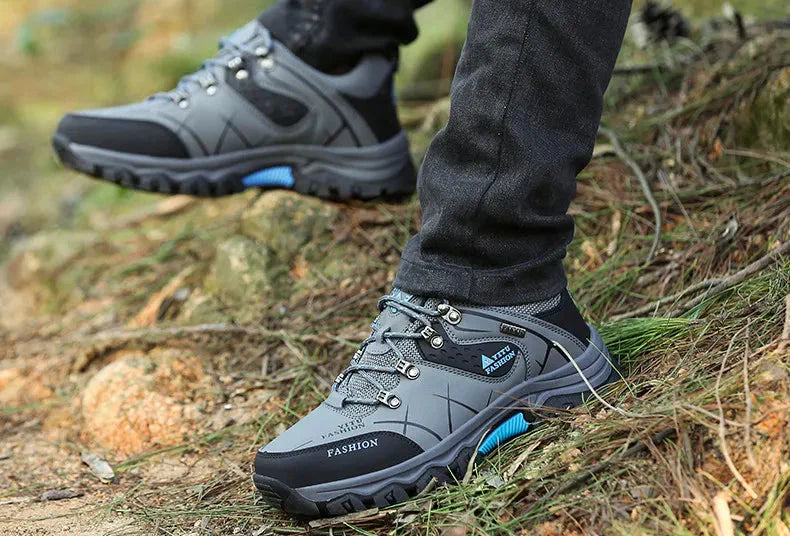 Elarova | Wasserdicht Vegan Leder Trekkingschuhe Herrenschuhe