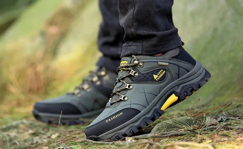 Elarova | Wasserdicht Vegan Leder Trekkingschuhe Herrenschuhe