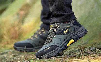 Elarova | Wasserdicht Vegan Leder Trekkingschuhe Herrenschuhe