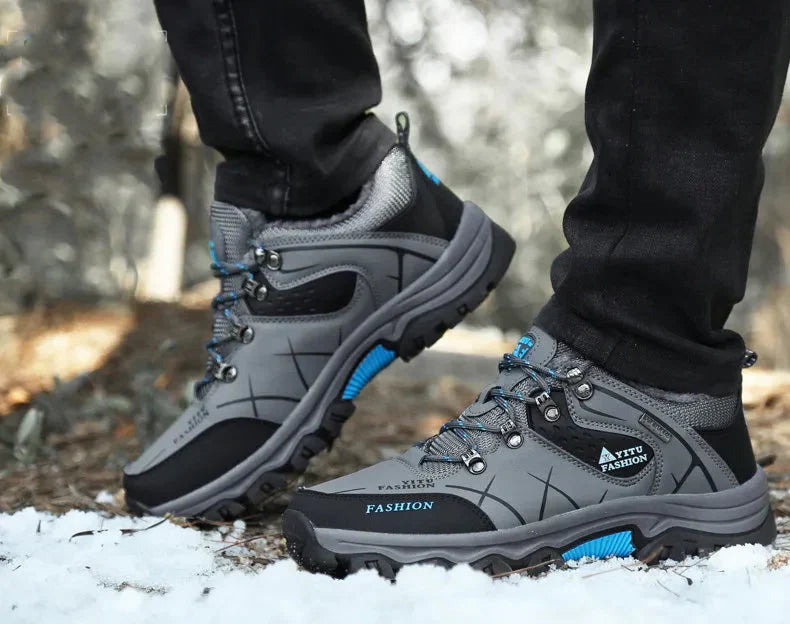 Elarova | Wasserdicht Vegan Leder Trekkingschuhe Herrenschuhe