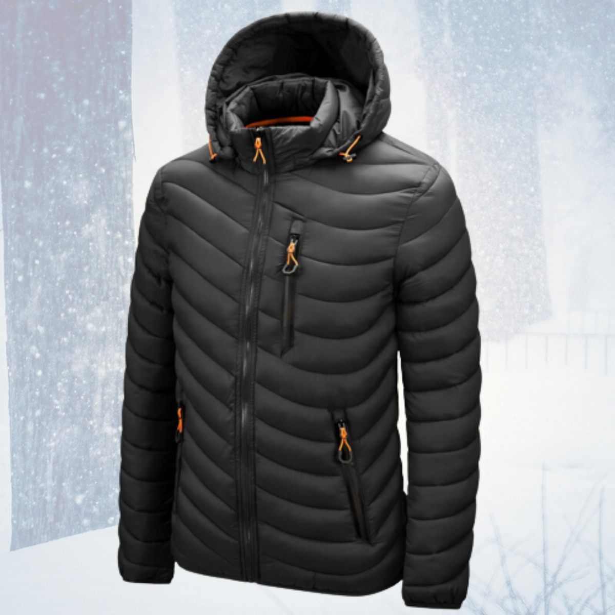 Elarova | Wasserdichte Hybridjacke mit abnehmbarem Hut