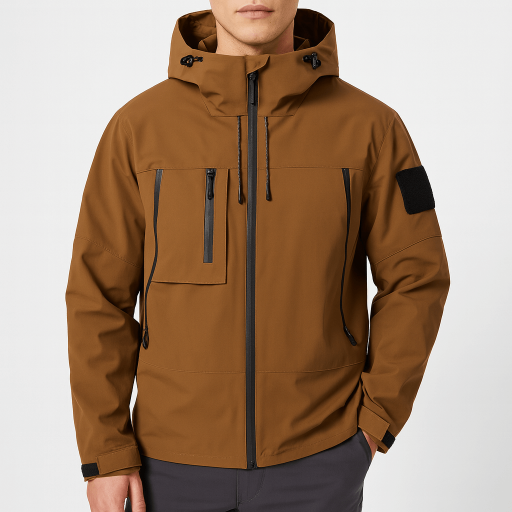 Elarova | Wasserdichte Outdoor-Jacke für Herren mit vielen Taschen