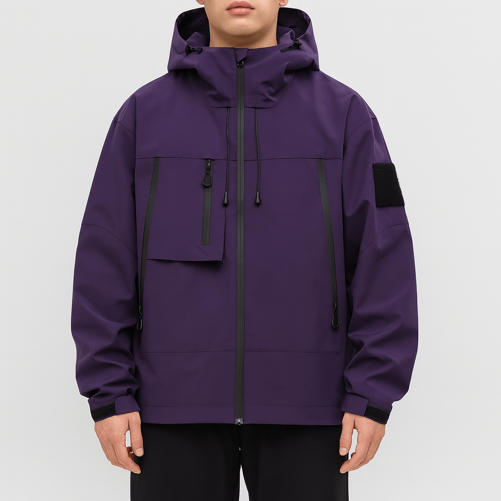 Elarova | Wasserdichte Outdoor-Jacke für Herren mit vielen Taschen