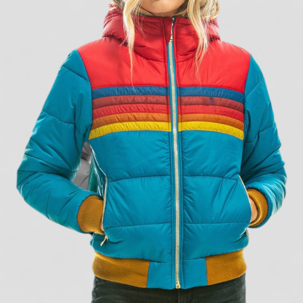 Elarova | Wasserdichte Pufferjacke mit Kapuze für Damen