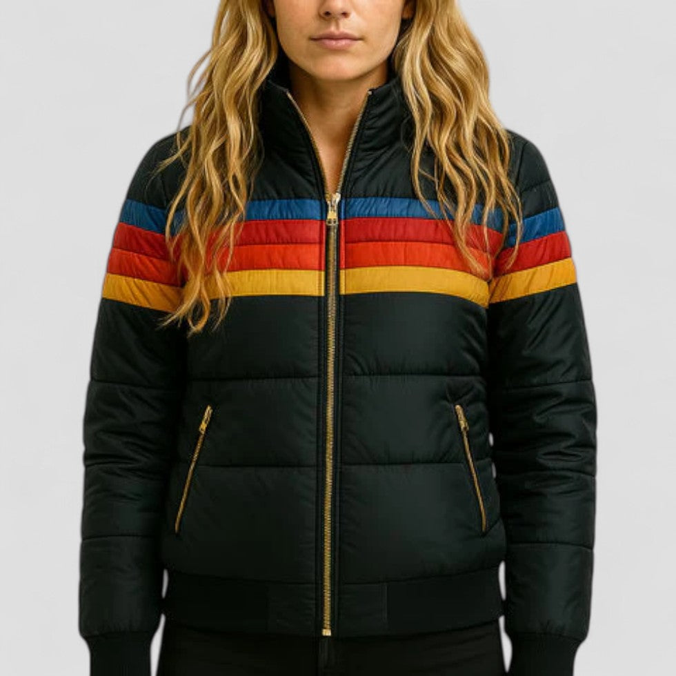 Elarova | Wasserdichte Pufferjacke mit Kapuze für Damen