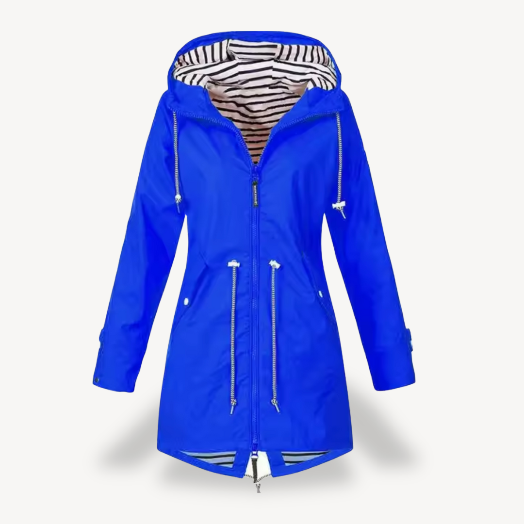 Elarova | Wasserdichte Regenjacke mit Kapuze für Damen