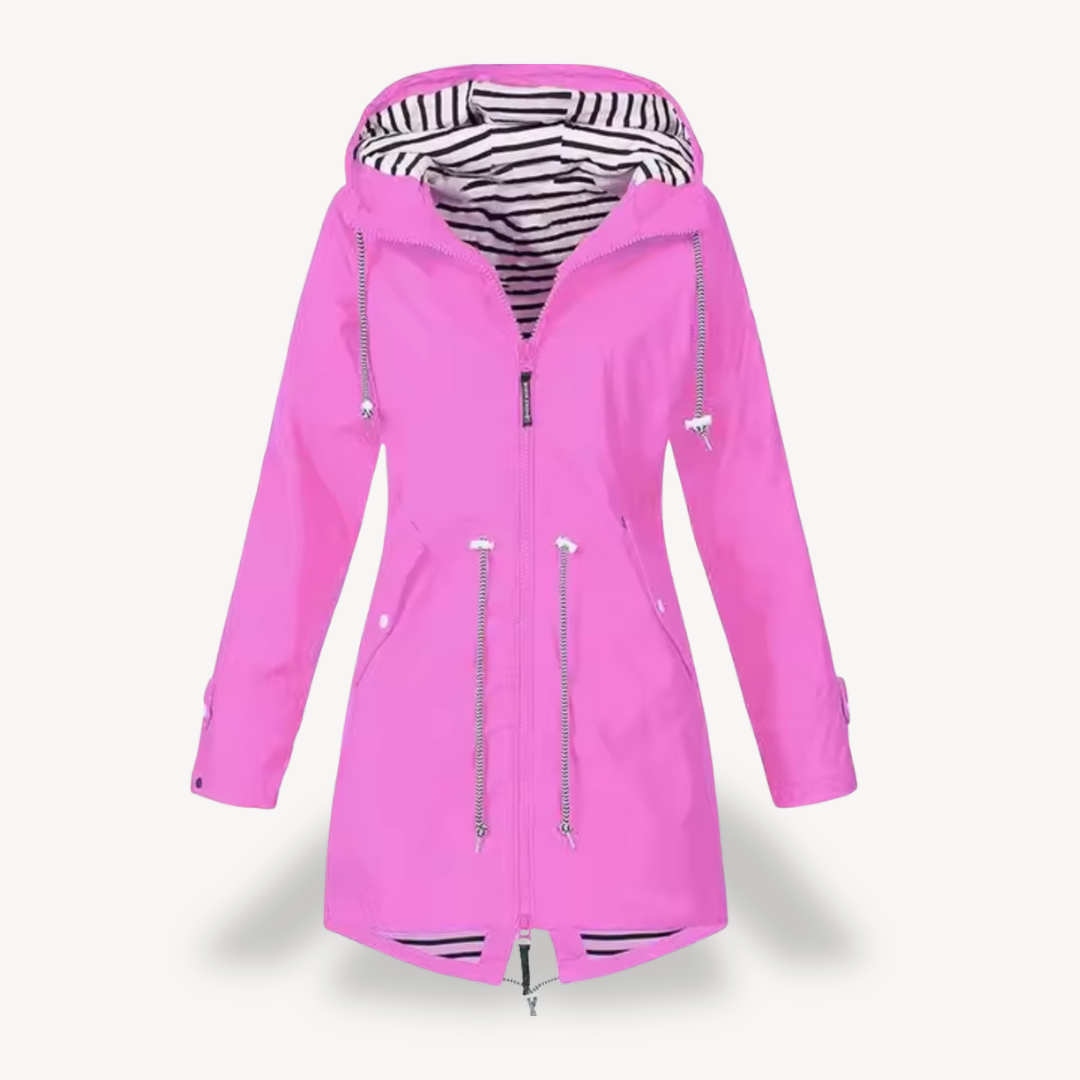 Elarova | Wasserdichte Regenjacke mit Kapuze für Damen