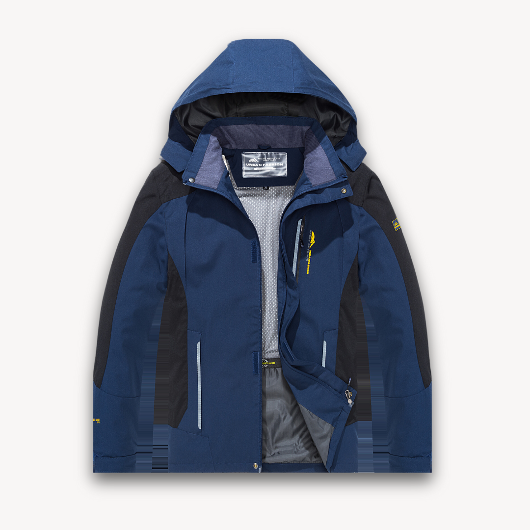Elarova | Wasserdichte Softshelljacke mit Kapuze für Herren – Leichte Outdoor-Windjacke zum Wandern – Allwetterausrüstung