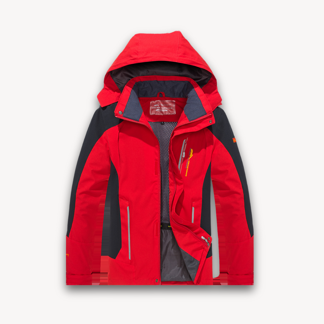 Elarova | Wasserdichte Softshelljacke mit Kapuze für Herren – Leichte Outdoor-Windjacke zum Wandern – Allwetterausrüstung