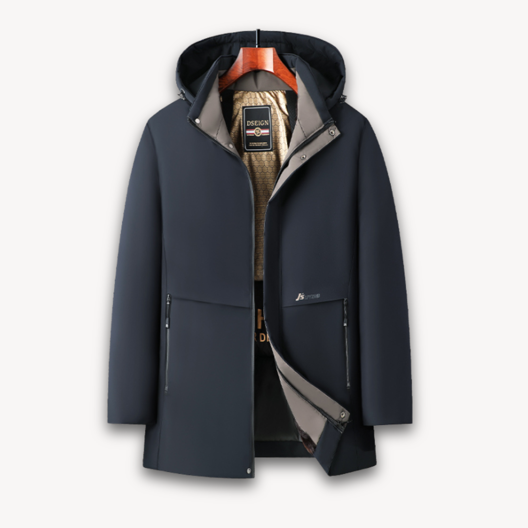 Elarova | Wasserdichte Softshelljacke mit Kapuze für Herren – Leichter, winddichter Mantel