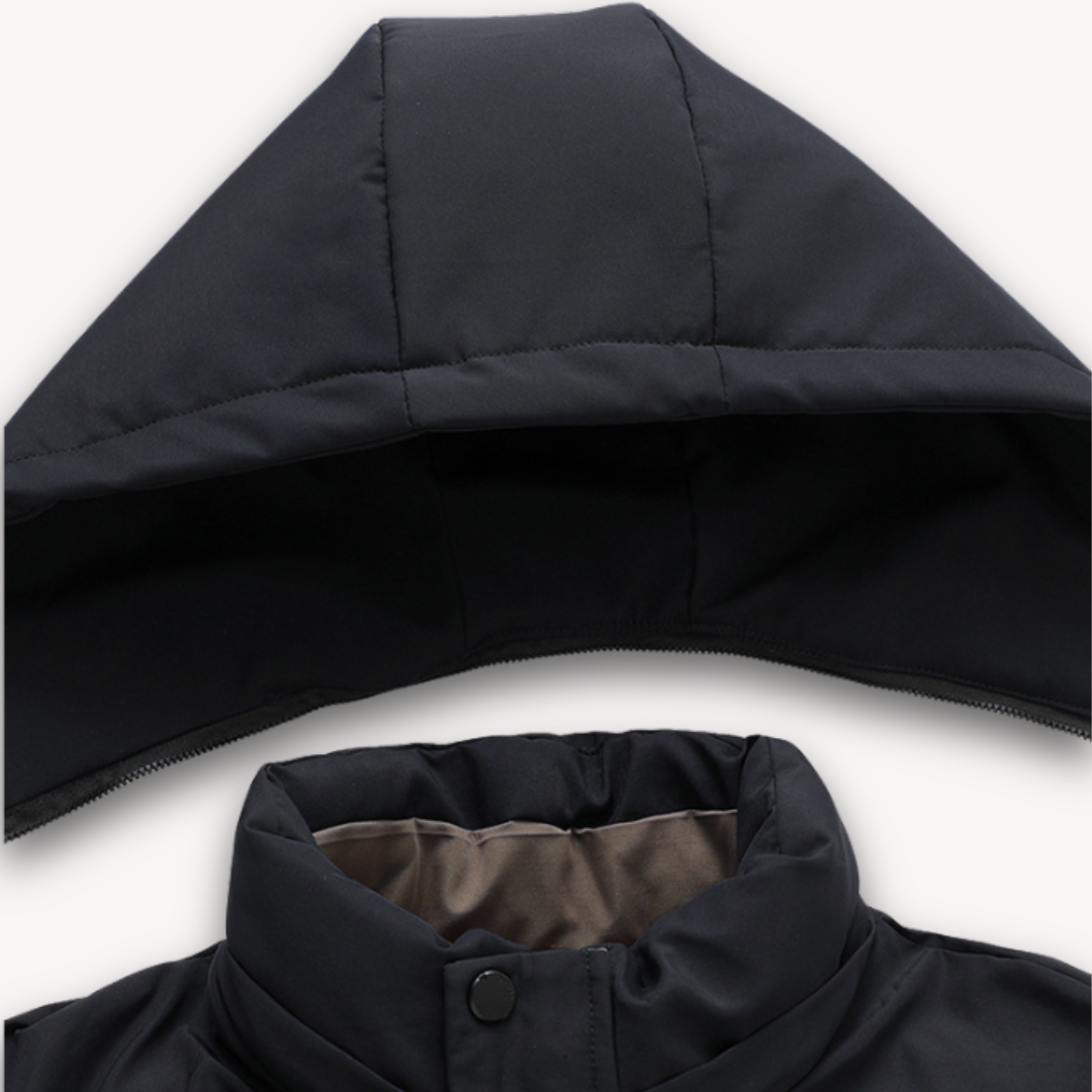 Elarova | Wasserdichte Softshelljacke mit Kapuze für Herren – Leichter, winddichter Mantel