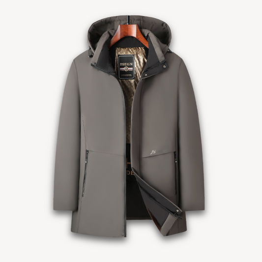 Elarova | Wasserdichte Softshelljacke mit Kapuze für Herren – Leichter, winddichter Mantel