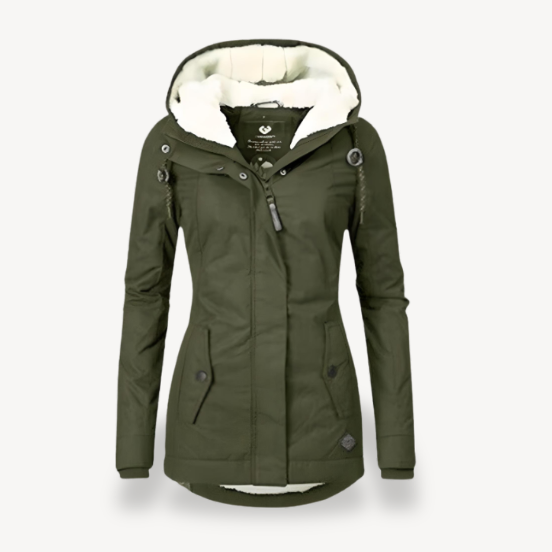 Elarova | Wasserdichte Winterjacke für Damen mit Kapuze