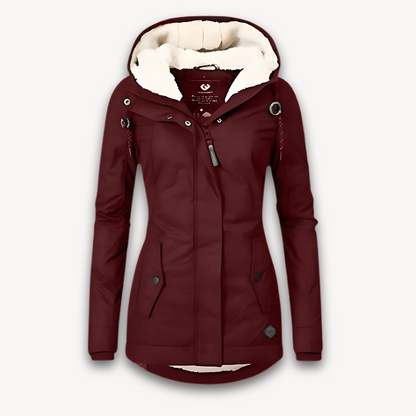 Elarova | Wasserdichte Winterjacke für Damen mit Kunstfellfutter