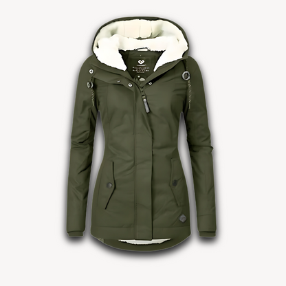 Elarova | Wasserdichte Winterjacke für Damen mit Kunstfellfutter