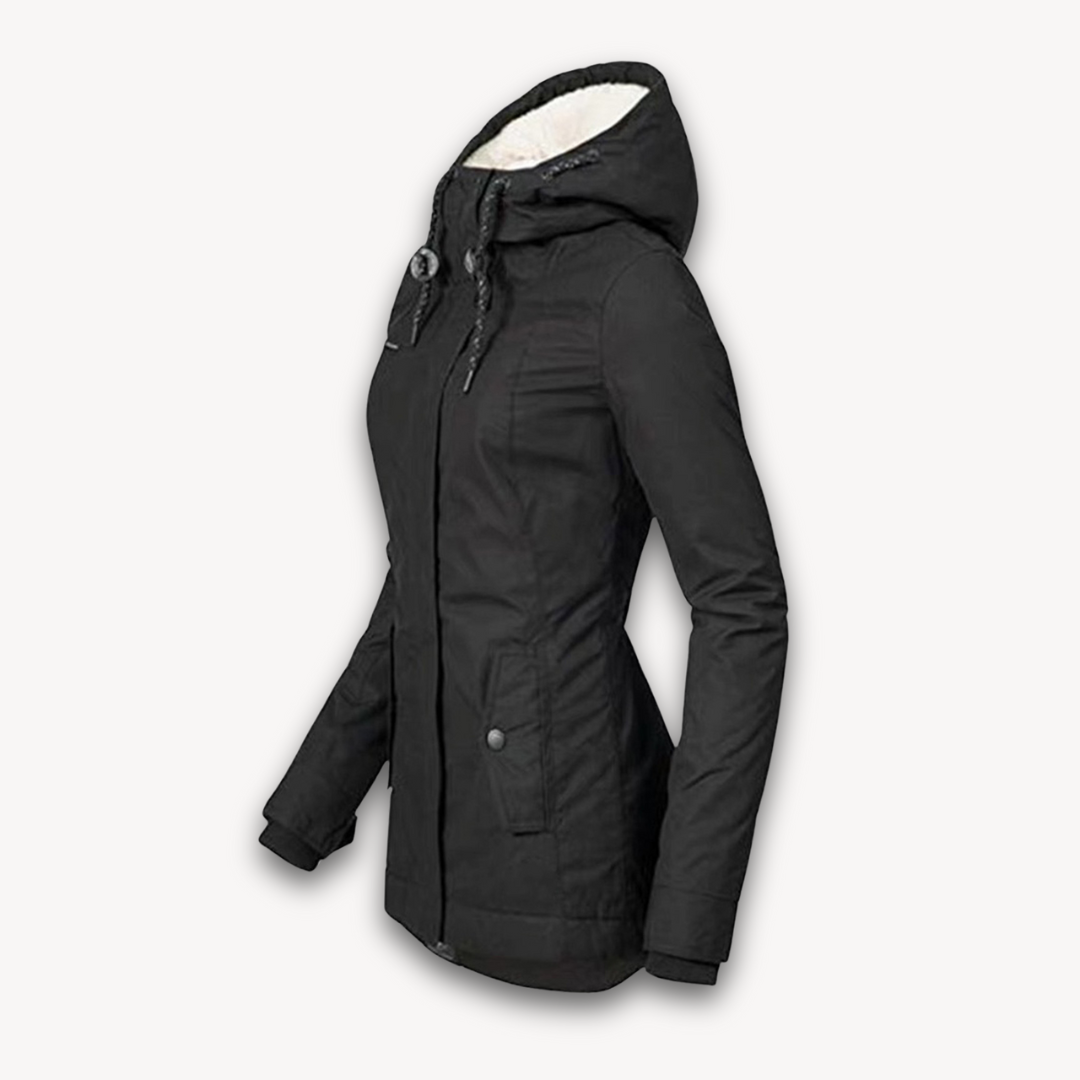 Elarova | Wasserdichte Winterjacke für Damen mit Kunstfellfutter