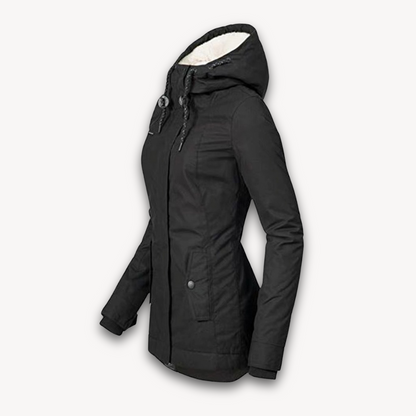 Elarova | Wasserdichte Winterjacke für Damen mit Kunstfellfutter