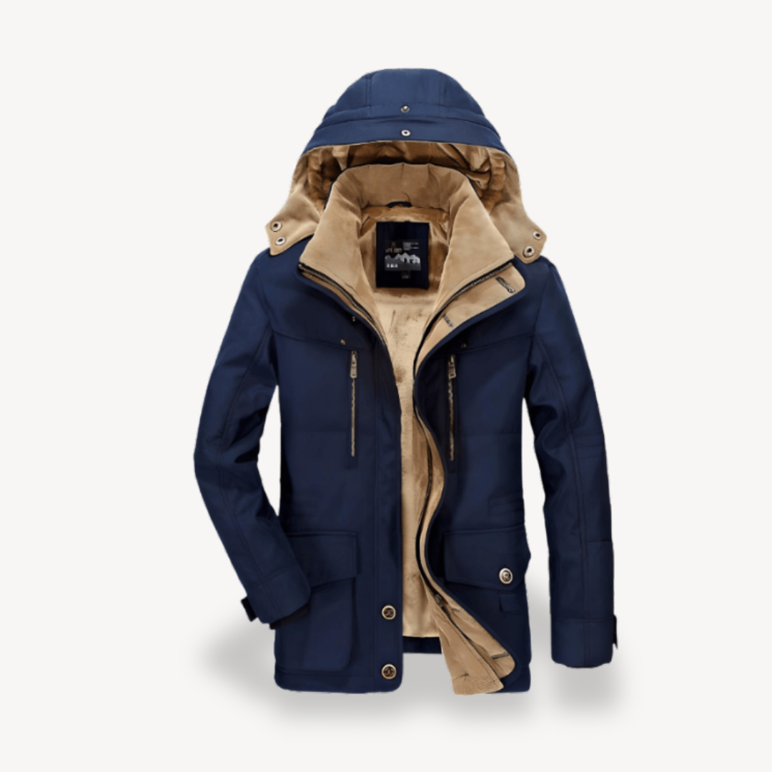 Elarova | Wasserdichte Winterjacke für Herren mit Kapuze