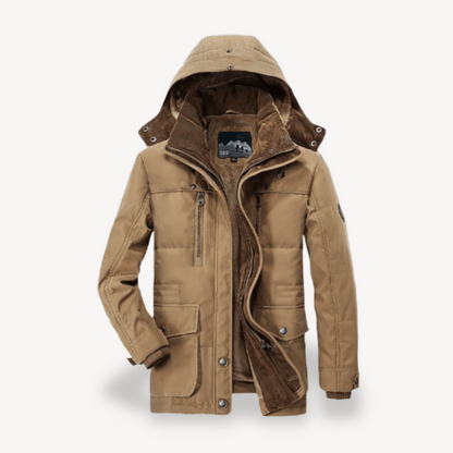 Elarova | Wasserdichte Winterjacke für Herren mit Kapuze