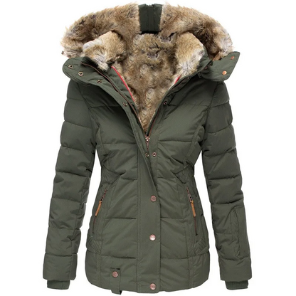Elarova | Wasserdichte Winterjacke mit Kunstfell für Damen Bestseller 2023