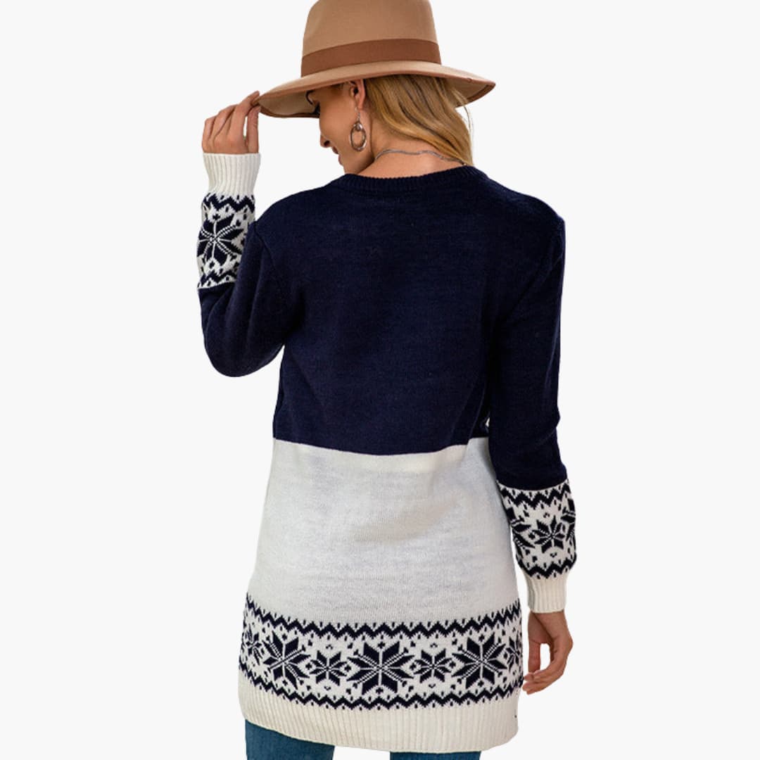 Elarova | Weihnachts pullover für Damen mit festlichem Rentiermotiv