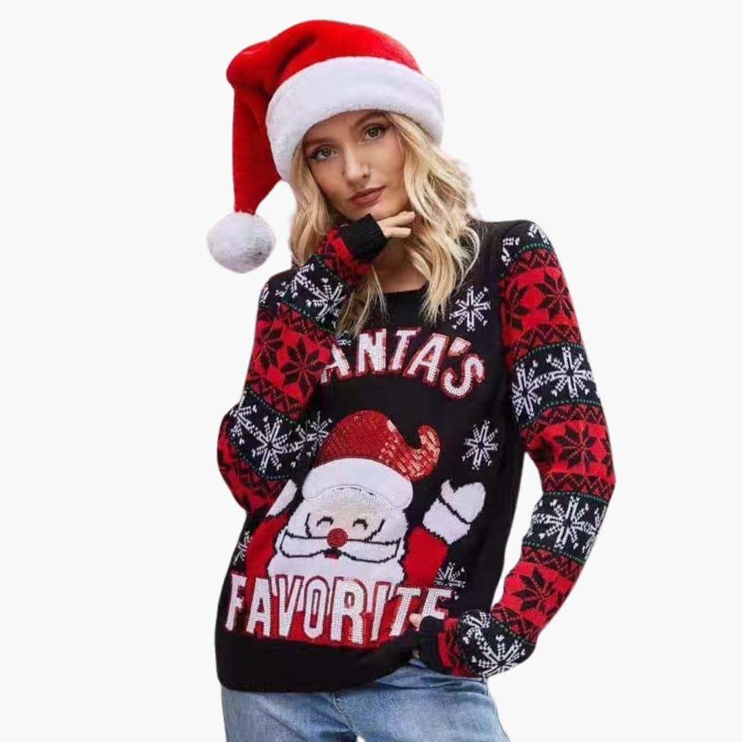 Elarova | Weihnachtspullover für Damen mit Rentier