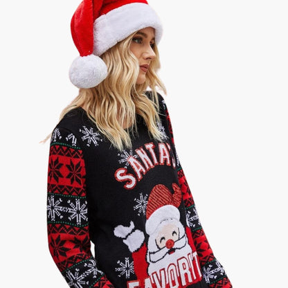 Elarova | Weihnachtspullover für Damen mit Rentier