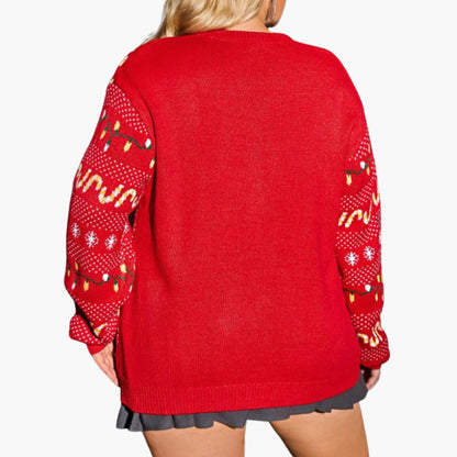 Elarova | Weihnachtspullover für Damen mit Rentiermotiv