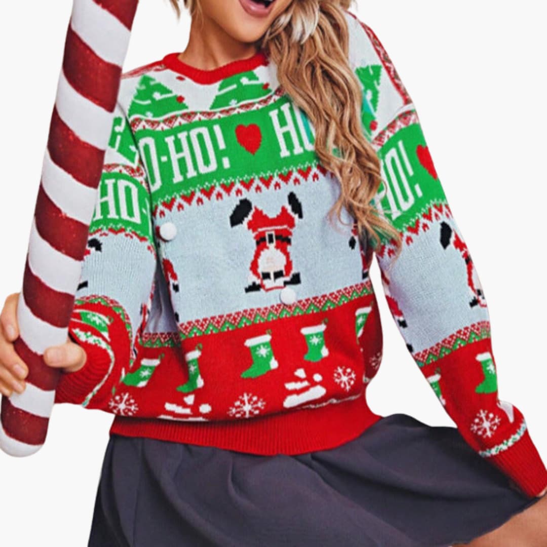 Elarova | Weihnachtspullover für Damen mit festlichem Design