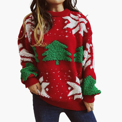 Elarova | Weihnachtspullover für Damen mit festlichem Motiv