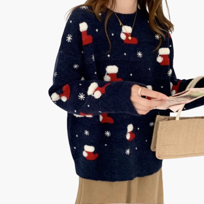 Elarova | Weihnachtspullover für Damen mit festlichem Motiv