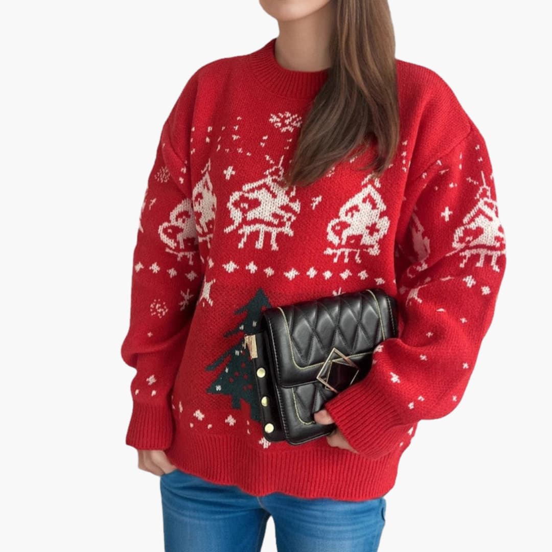 Elarova | Weihnachtspullover für Damen mit festlichen Motiven