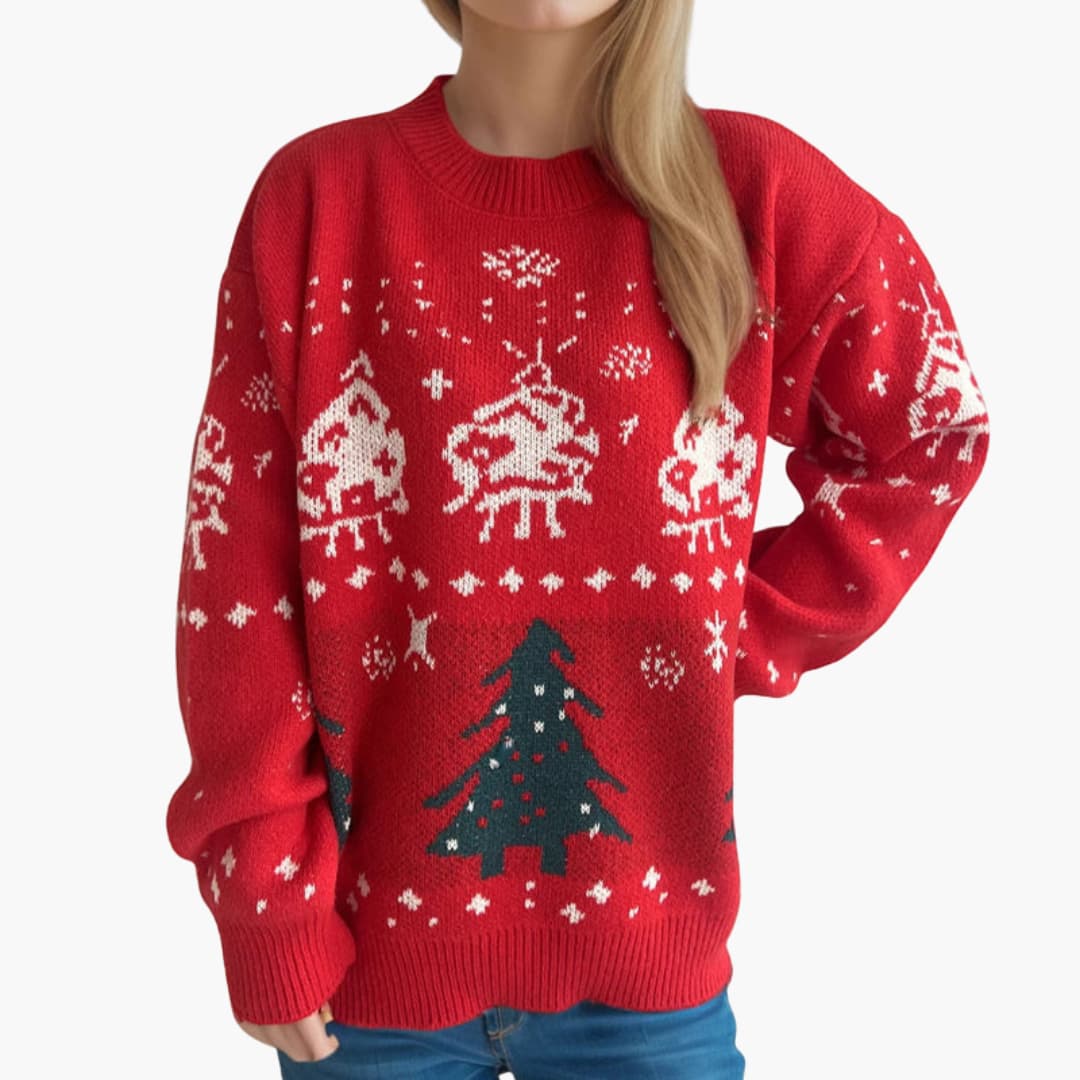 Elarova | Weihnachtspullover für Damen mit festlichen Motiven