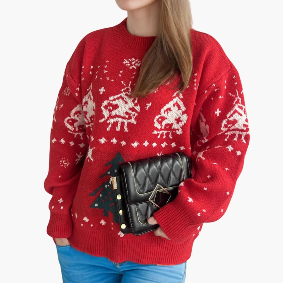 Elarova | Weihnachtspullover für Damen mit festlichen Motiven