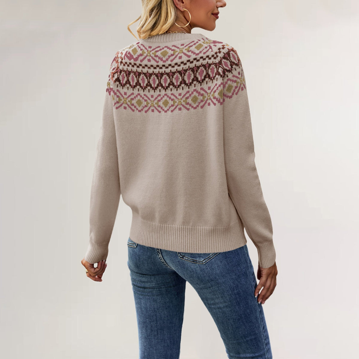 Elarova | Weinlese Strickpullover