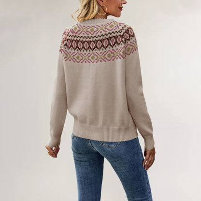 Elarova | Weinlese Strickpullover