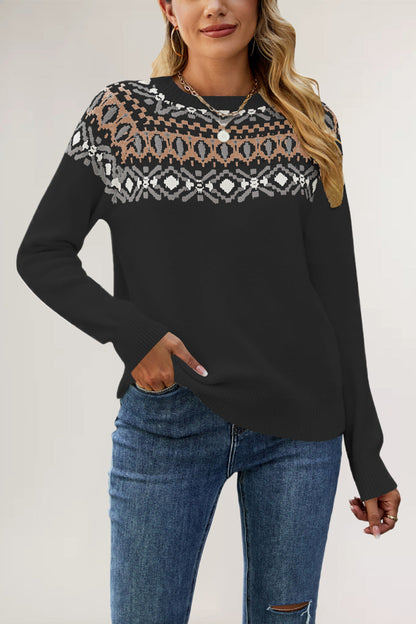 Elarova | Weinlese Strickpullover
