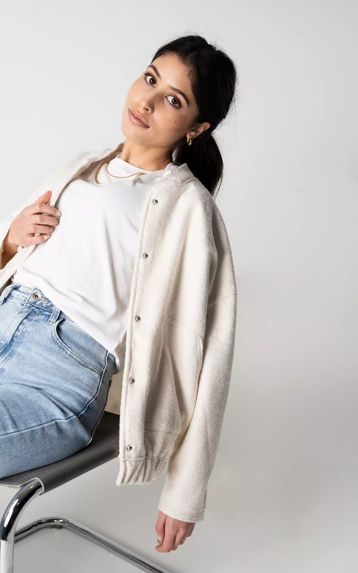 Elarova | Weit geschnittene Luxus-Bomberjacke für Damen Bestseller Herbstjacke 2023