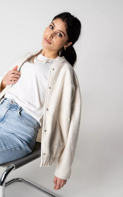 Elarova | Weit geschnittene Luxus-Bomberjacke für Damen Bestseller Herbstjacke 2023