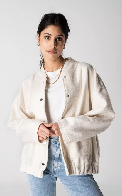 Elarova | Weit geschnittene Luxus-Bomberjacke für Damen Bestseller Herbstjacke 2023