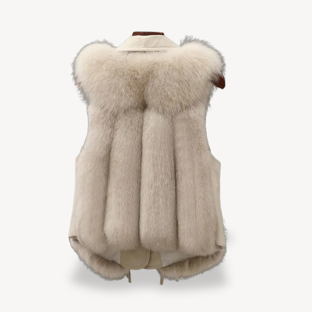 Elarova | Weste mit Kunstpelzfutter für Damen
