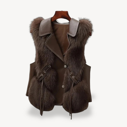 Elarova | Weste mit Kunstpelzfutter für Damen