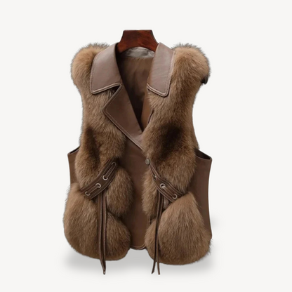 Elarova | Weste mit Kunstpelzfutter für Damen