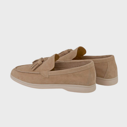 Elarova | Wildleder Slipper Quasten Slip on Mokassin Zehen Leger & Smart Kleid Schuh